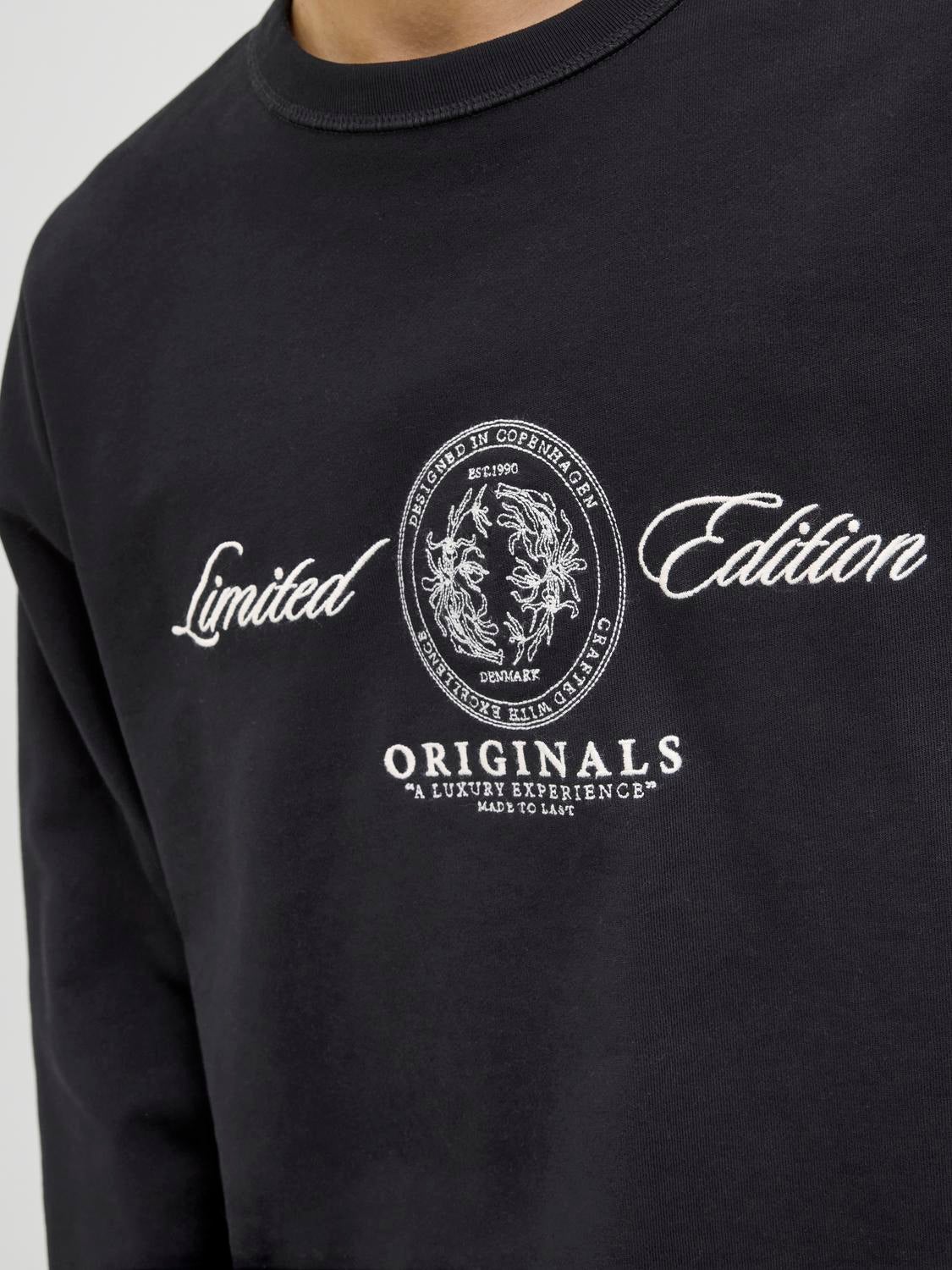 Oversized Cropped Fit Crew neck Set sleeves Sweatshirt | Jack & Jones®