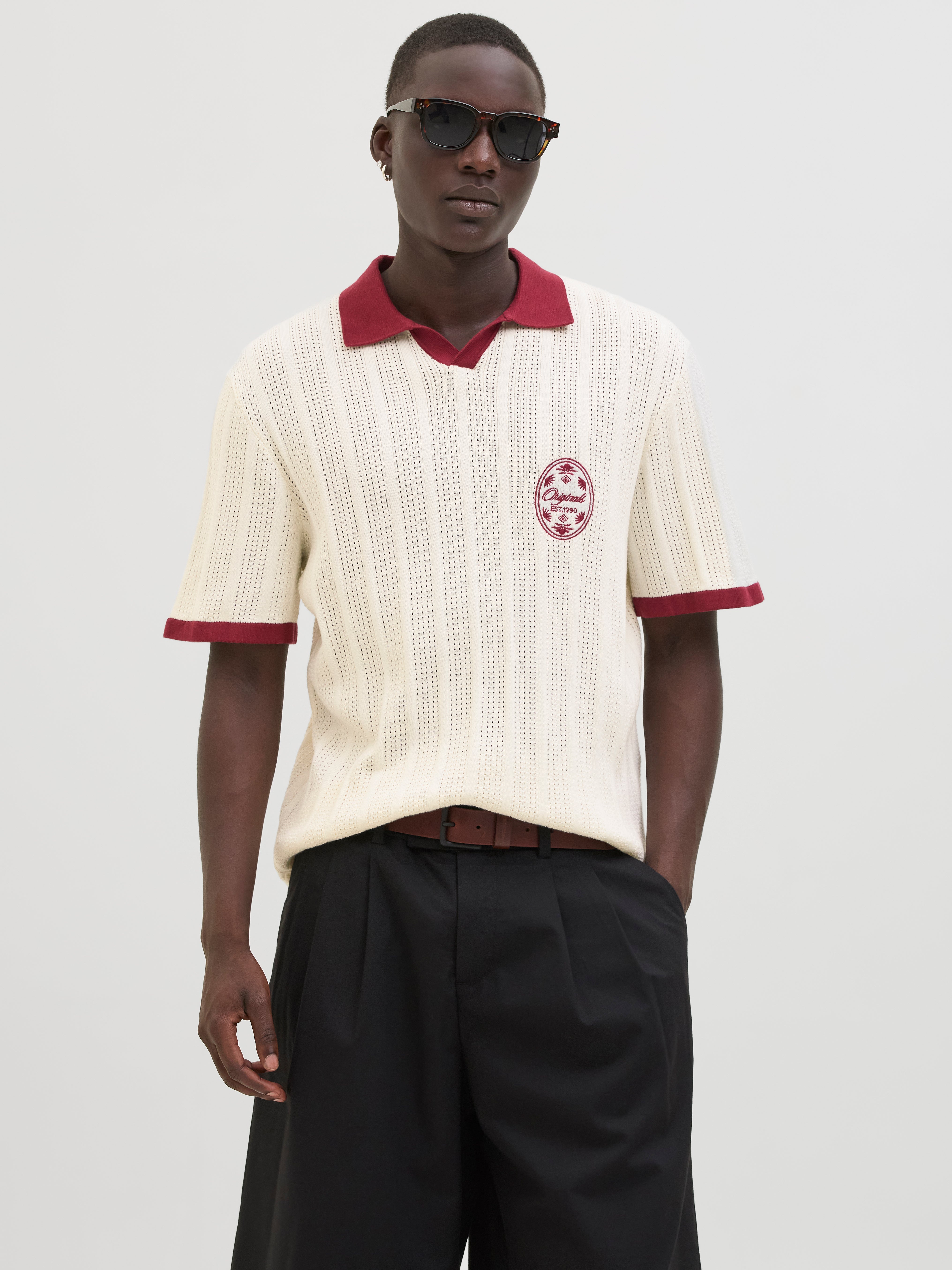 Relaxed Fit Knitted Polo-Shirt | Jack & Jones