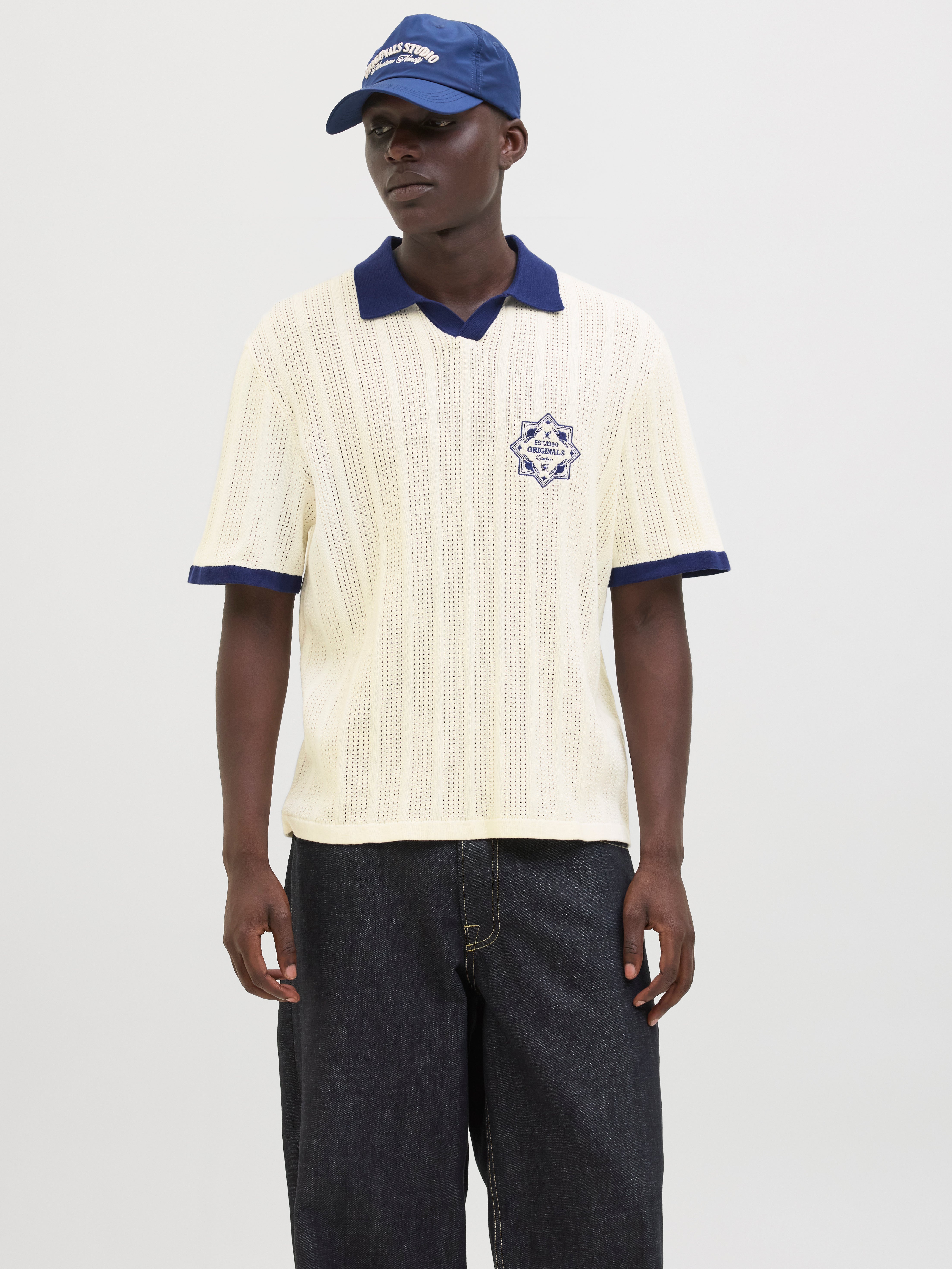 トップス SOFTHYPHEN KNIT POLO SOFTHYPHEN（ソフトハイフン）の「CROCHET KNIT POLO SHIRT