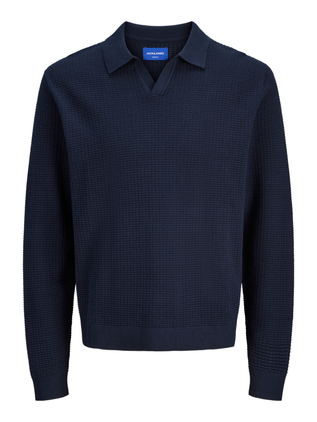 lapeaudegem shirt collar knit outer Regular Fit Knitted Polo lapeaudegem shirt collar knit outer Regular Fit Knitted Polo