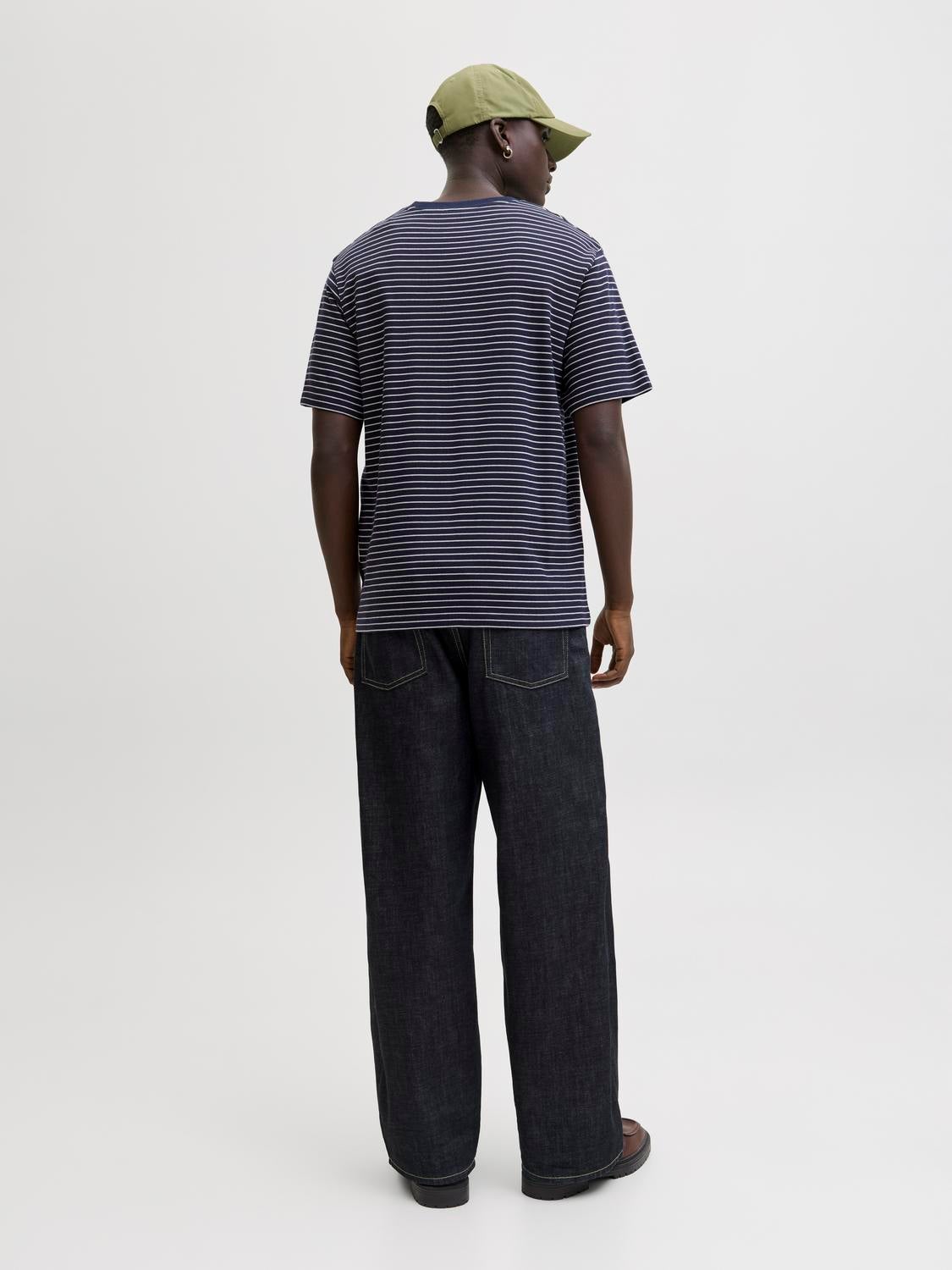 T-shirt Coupe décontractée Col ras du cou Manches montées | Jack & Jones®