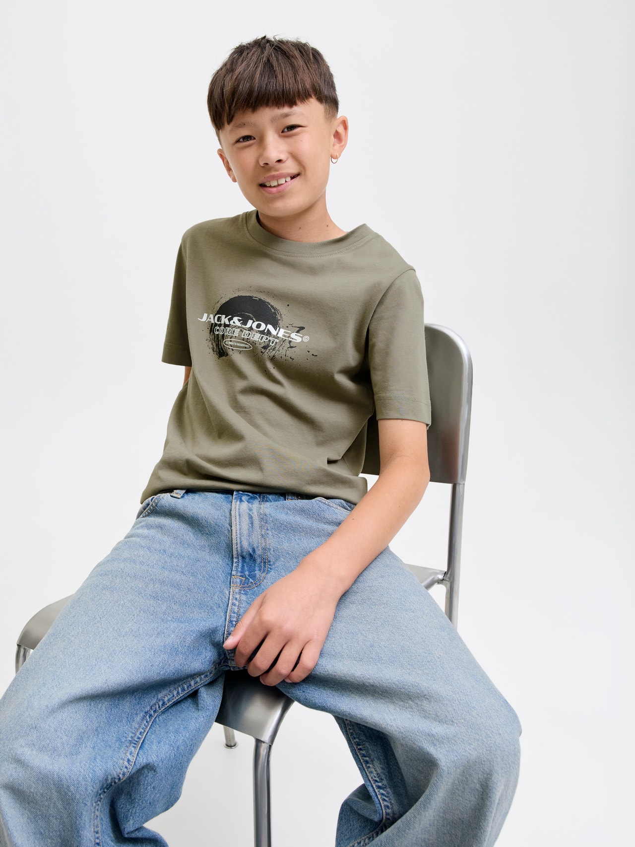 Jack & Jones T-shirt Coupe régulière -Vetiver - 12288425