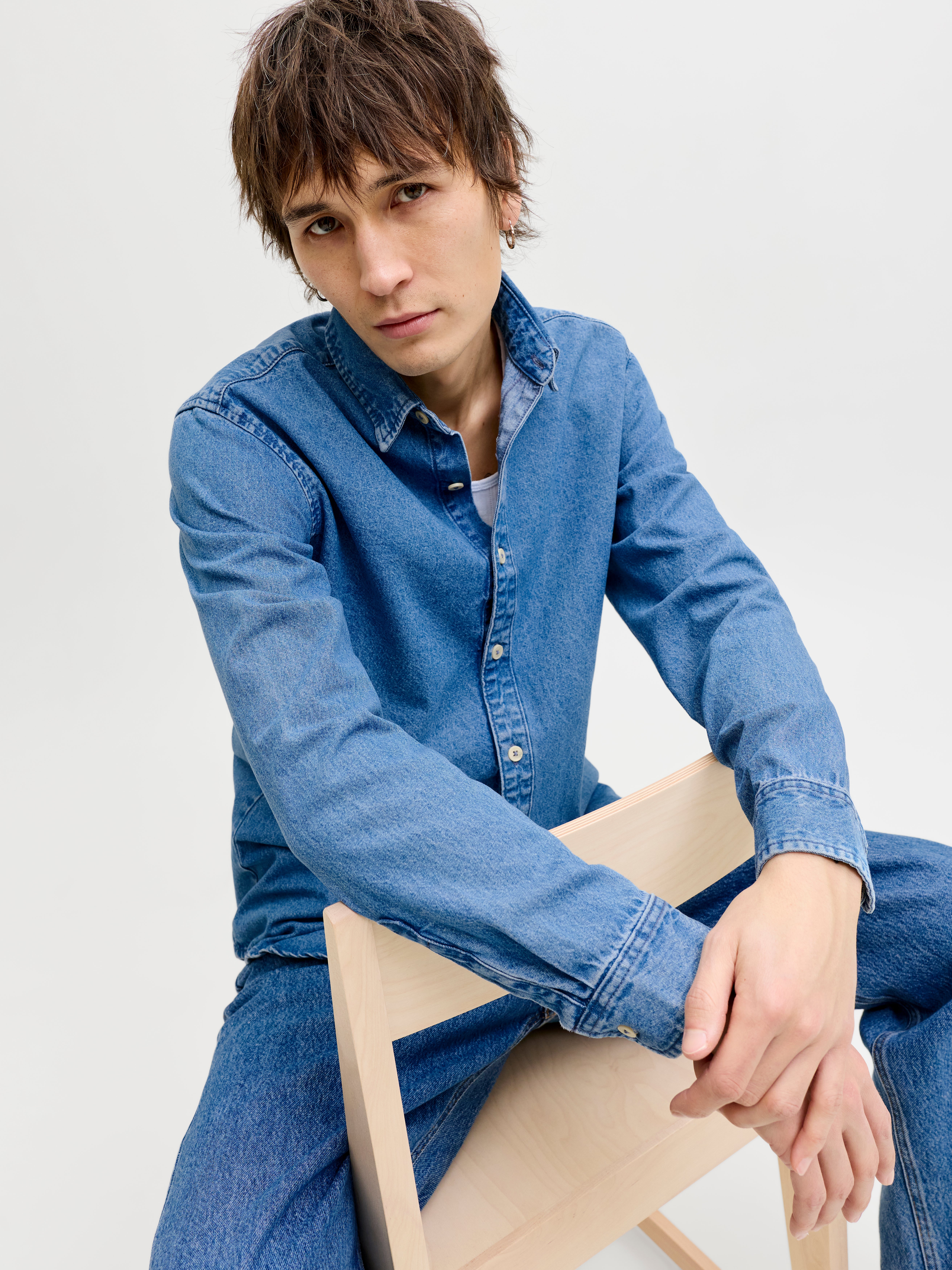 Chemise en denim Coupe ajustée | Jack & Jones
