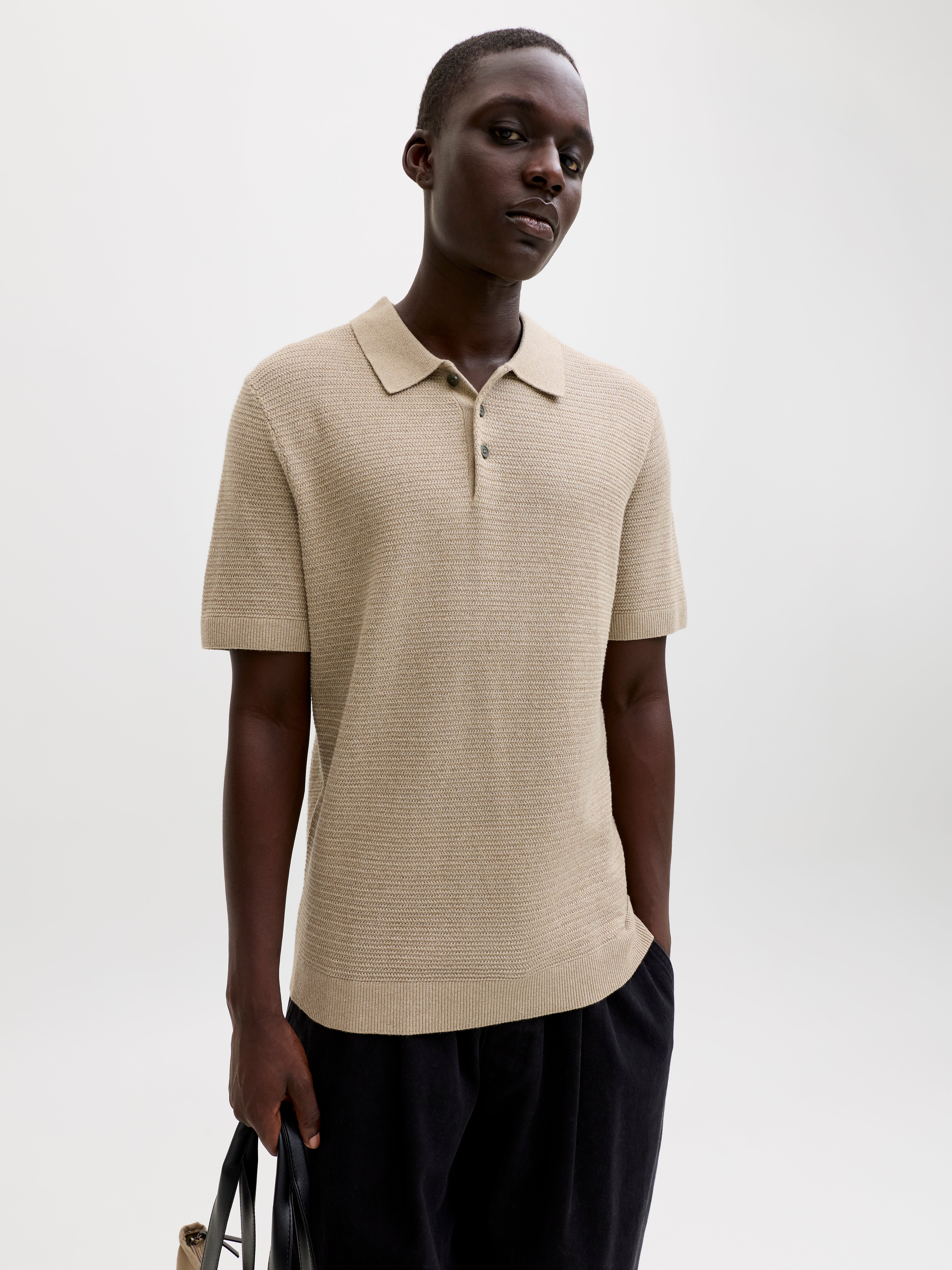 Regular Fit Knitted Polo-Shirt | Dark Yellow | Jack & Jones®