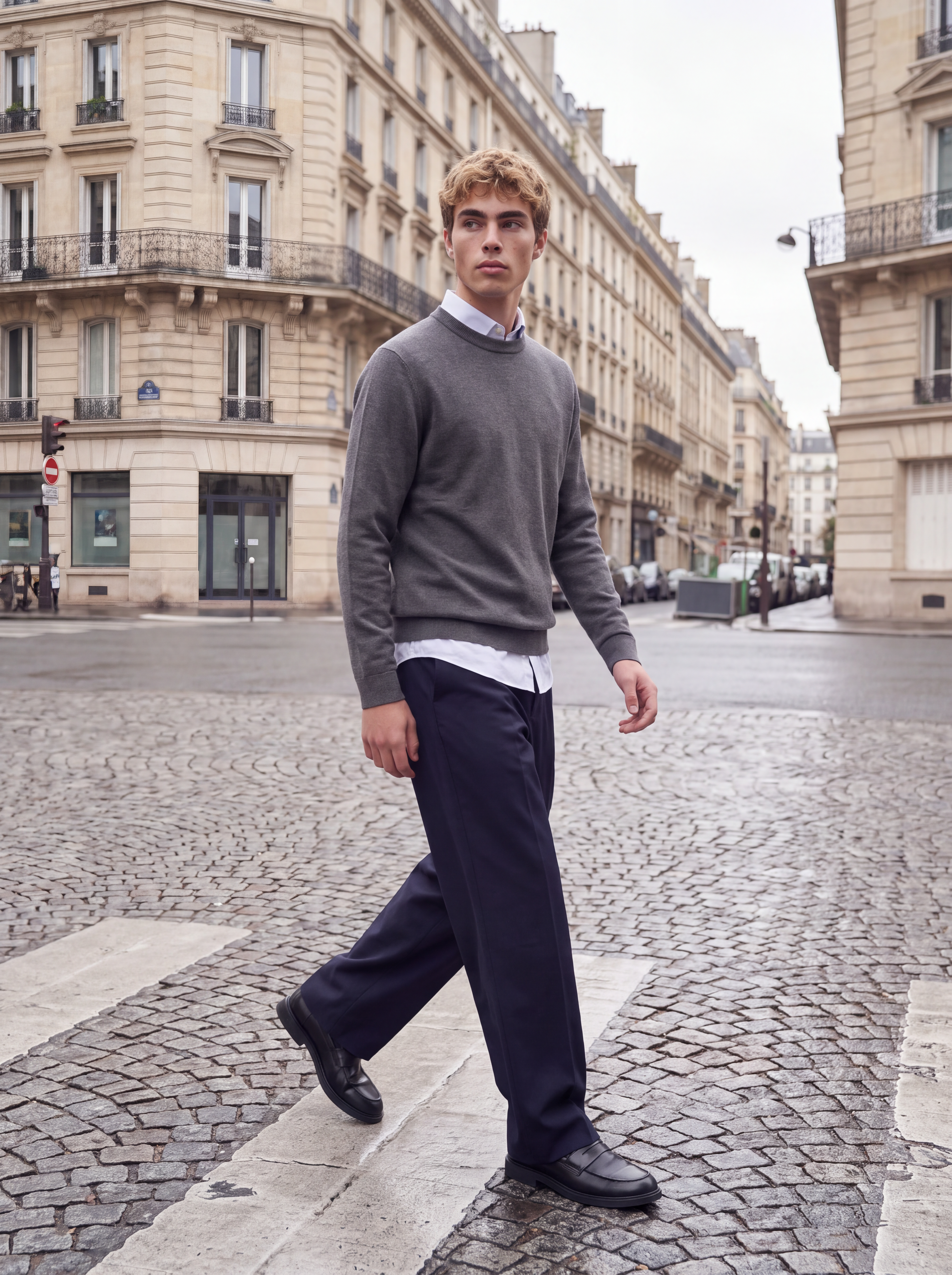 Wide Leg Fit Chino pants | Dark Blue | Jack & Jones®