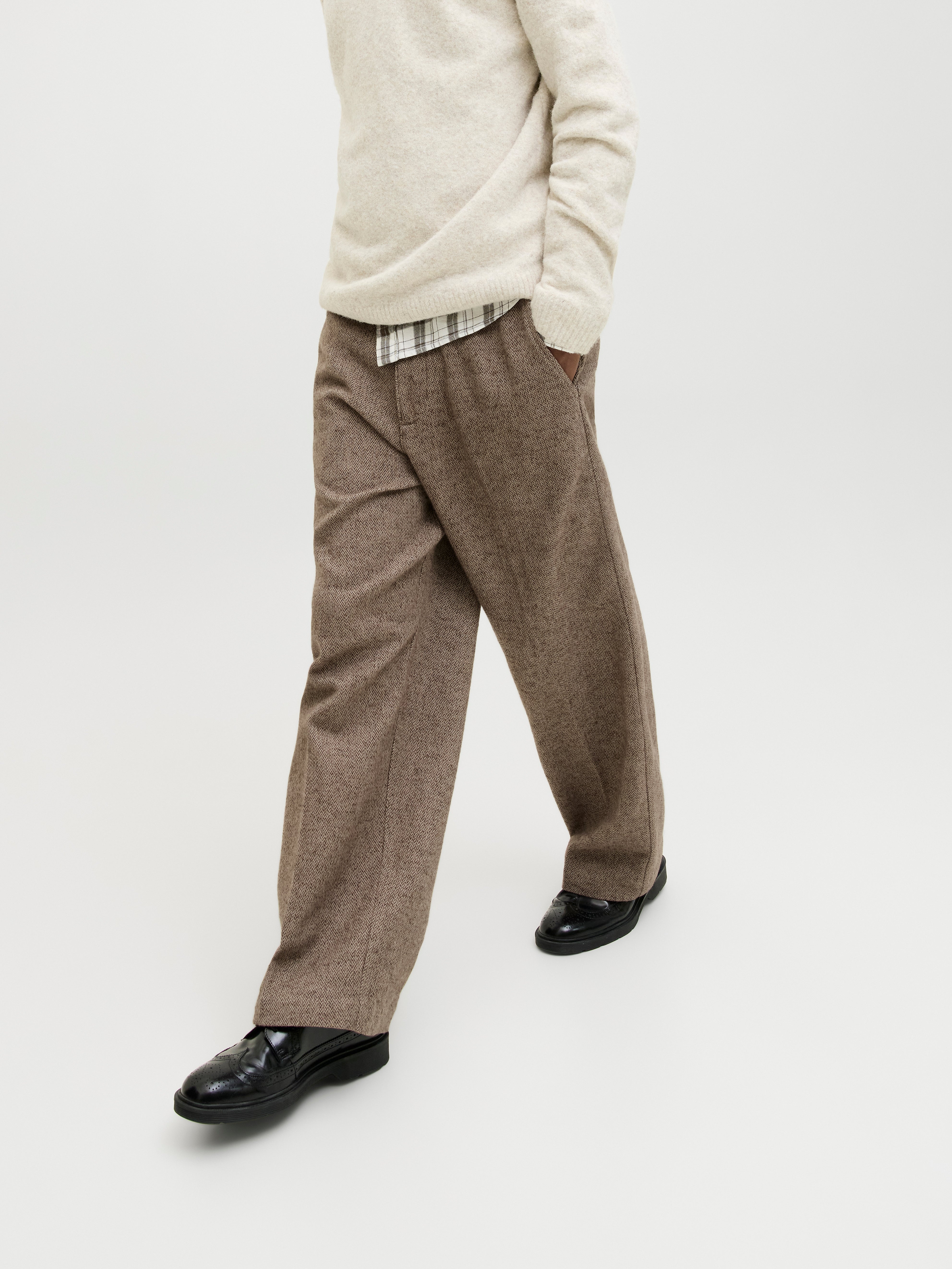 Wide Leg Fit Chino pants | Medium Grey | Jack & Jones®