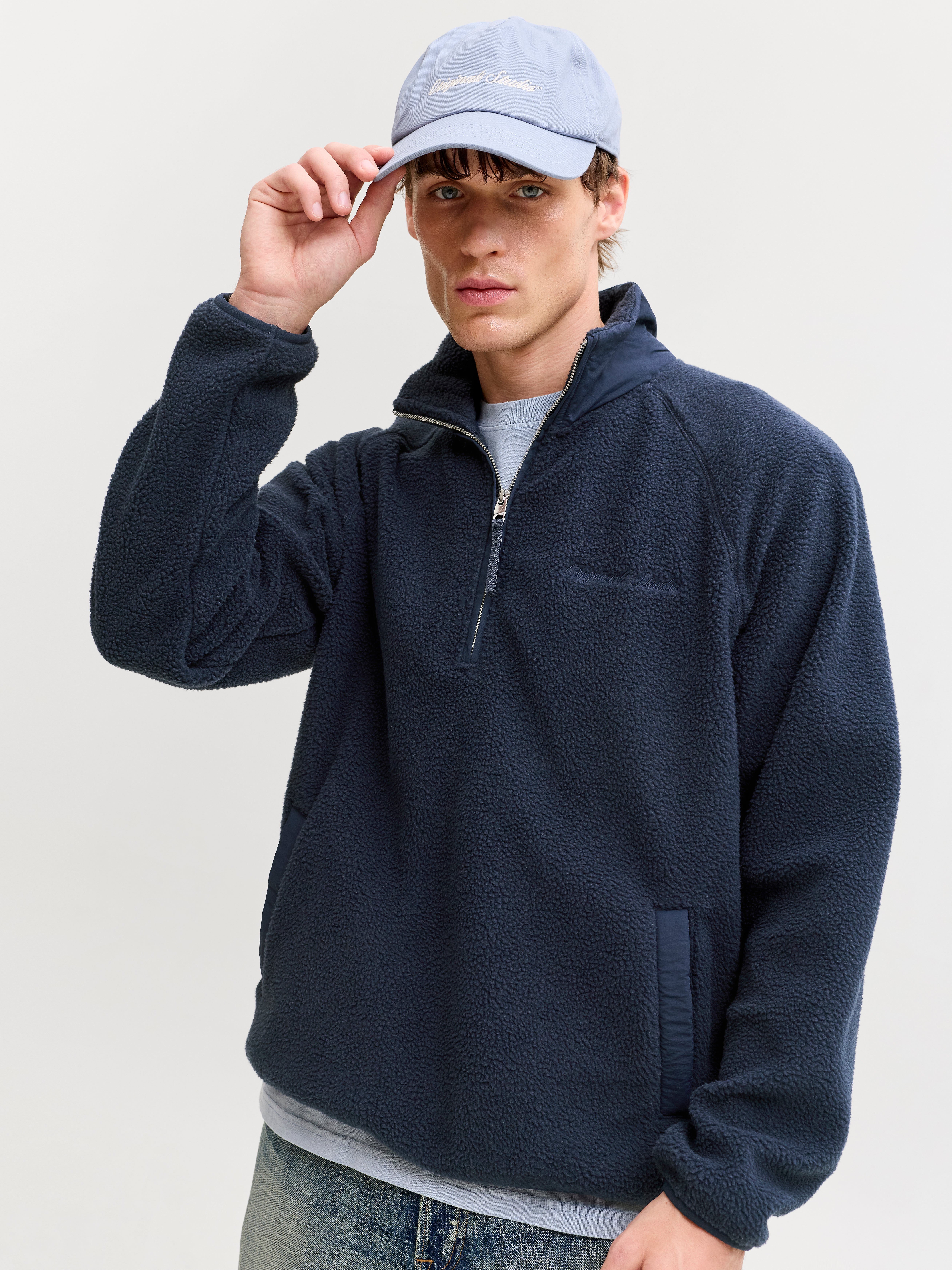 Chandail ouaté en tissu polaire Coupe décontractée | Jack & Jones