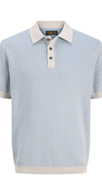 Regular Fit Knitted Polo | Light Blue | Jack & Jones®