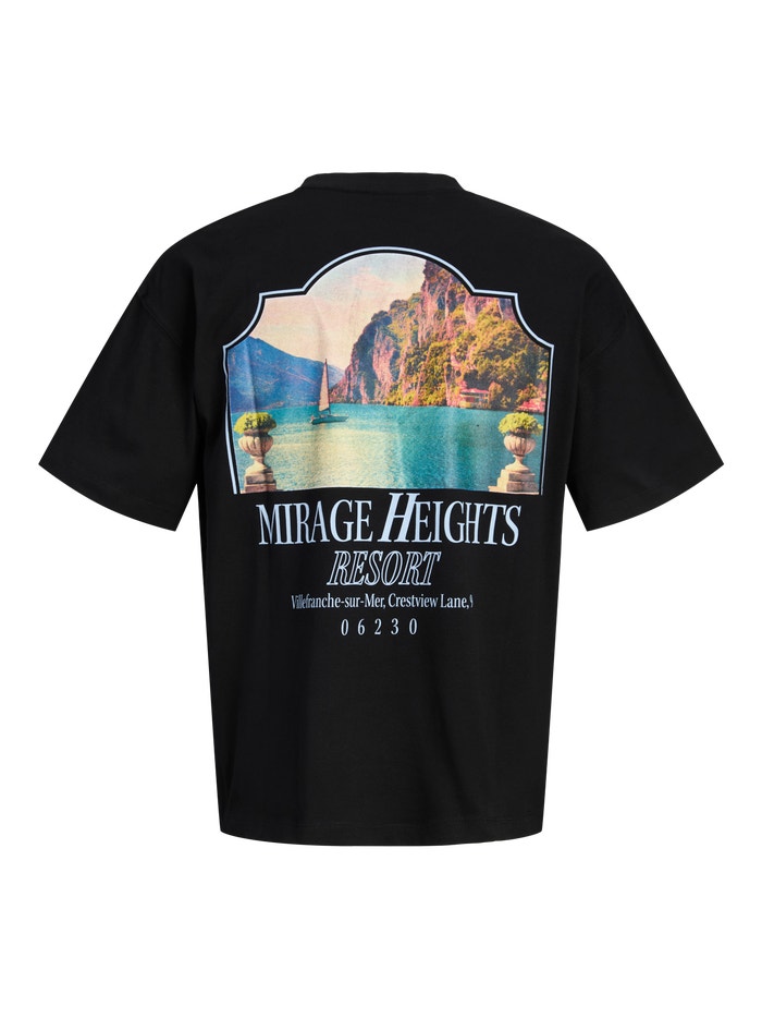 Loose Fit T-Shirt | Black | Jack & Jones® Loose Fit T-Shirt | Black | Jack & Jones®
