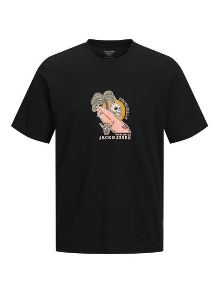 JACK & JONES JUNIOR T-shirt JCOKAPPER met logo lichtoranje | wehkamp JACK & JONES JUNIOR T-shirt JCOKAPPER met logo lichtoranje | wehkamp