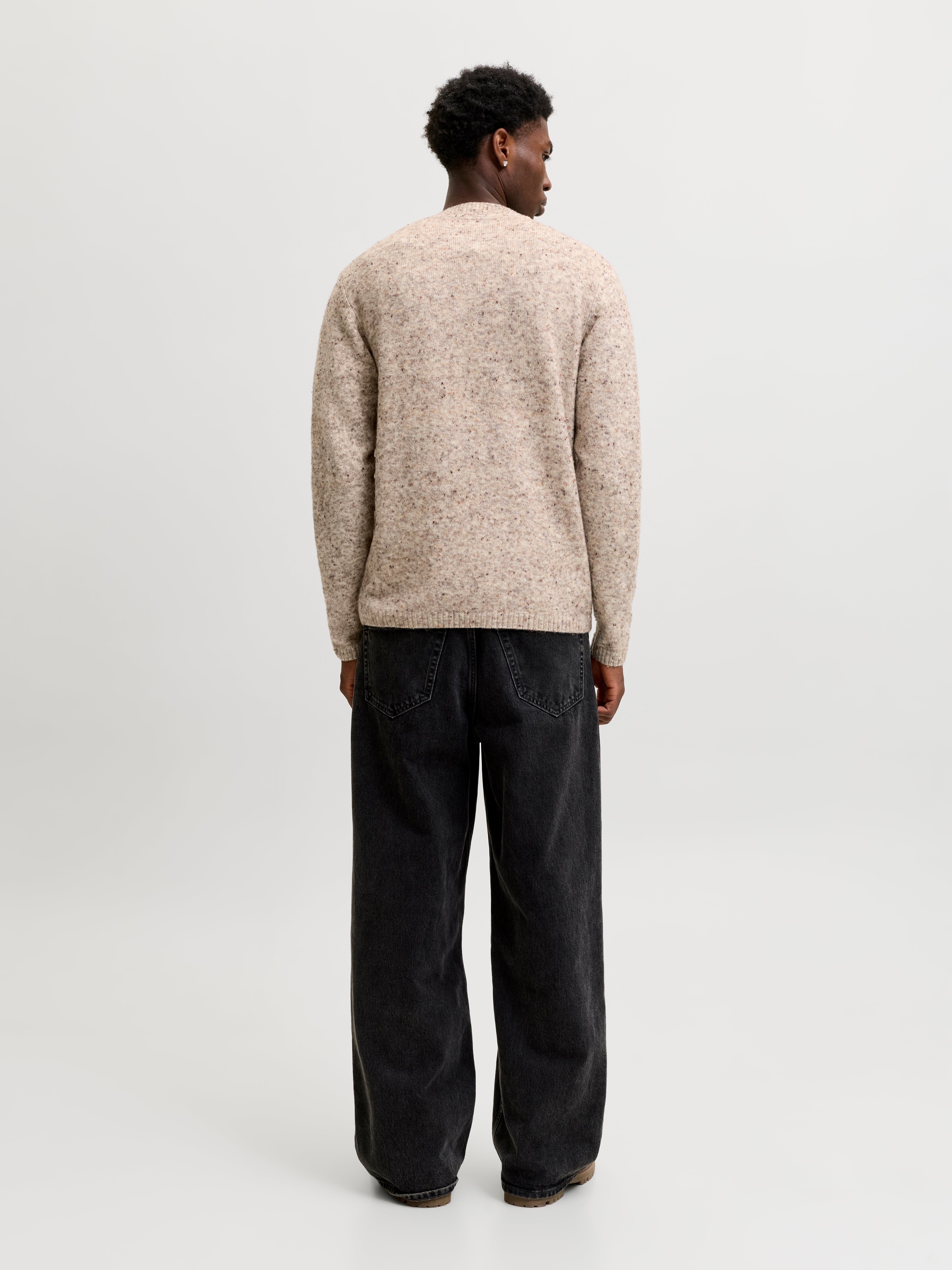 Pullover Coupe régulière Col ras du cou Poignets côtelés Manches montées | Jack & Jones