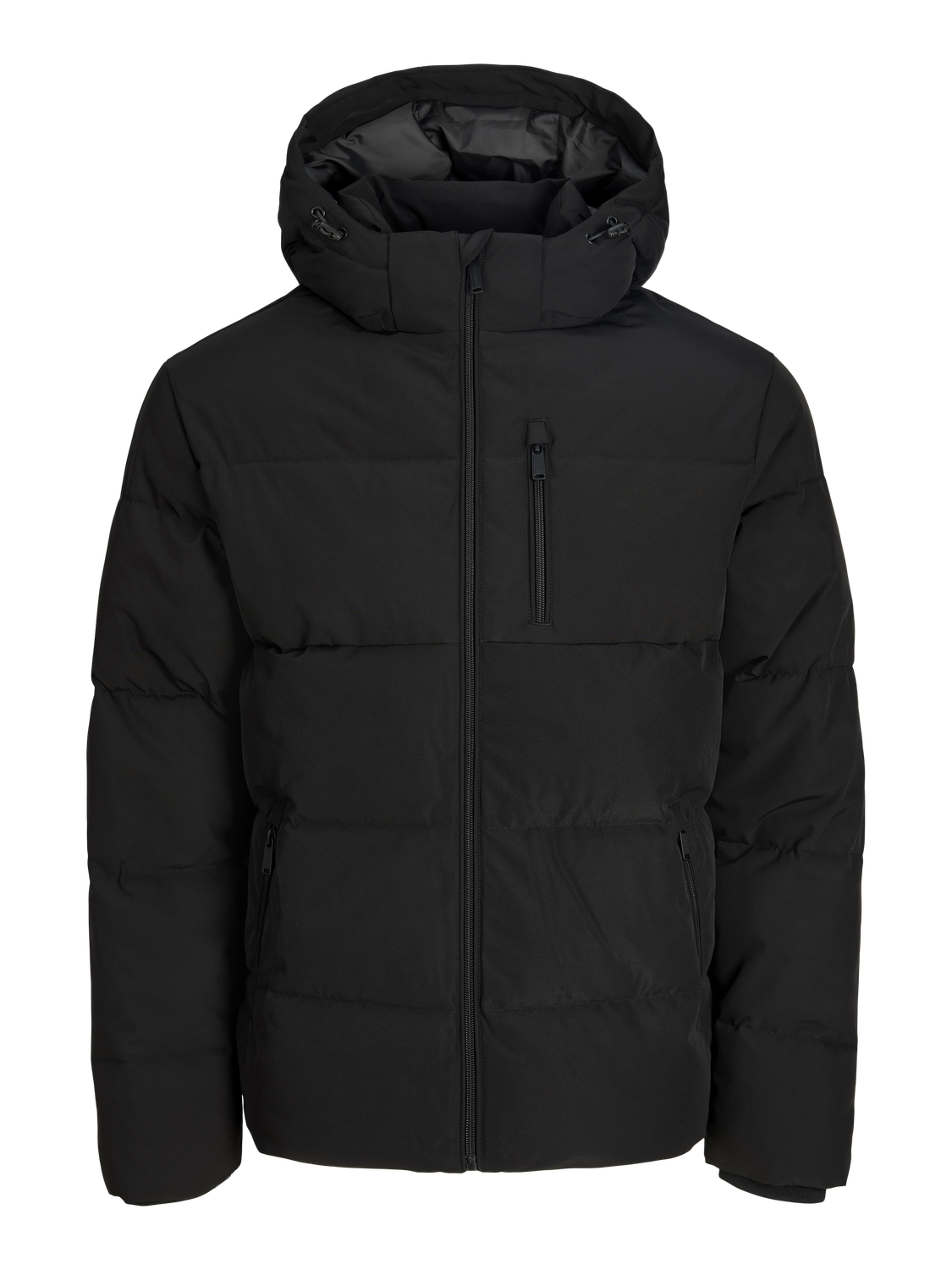 Adjustable hood Puffer jacket | Black | Jack & Jones®