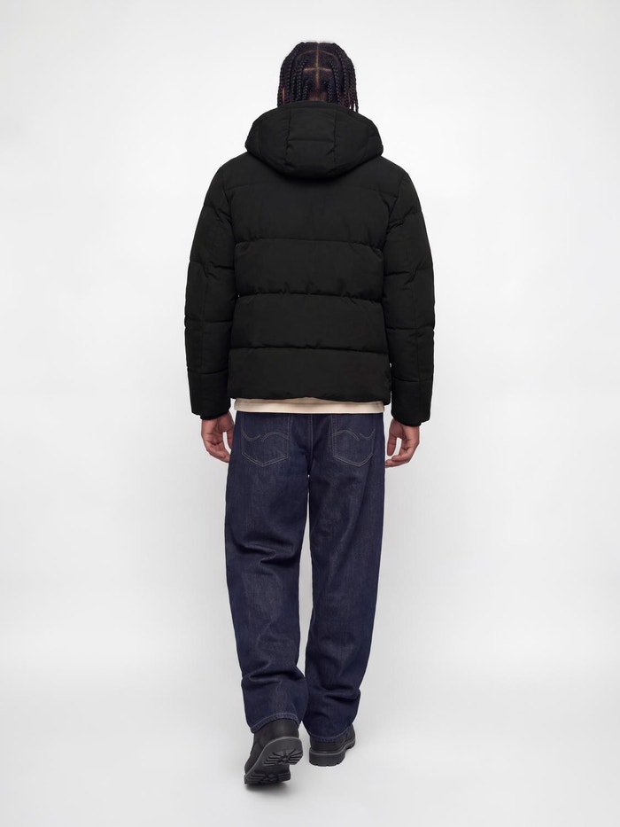 Jones Tile Adjustable hood Puffer jacket | Black | Jack & Jones®