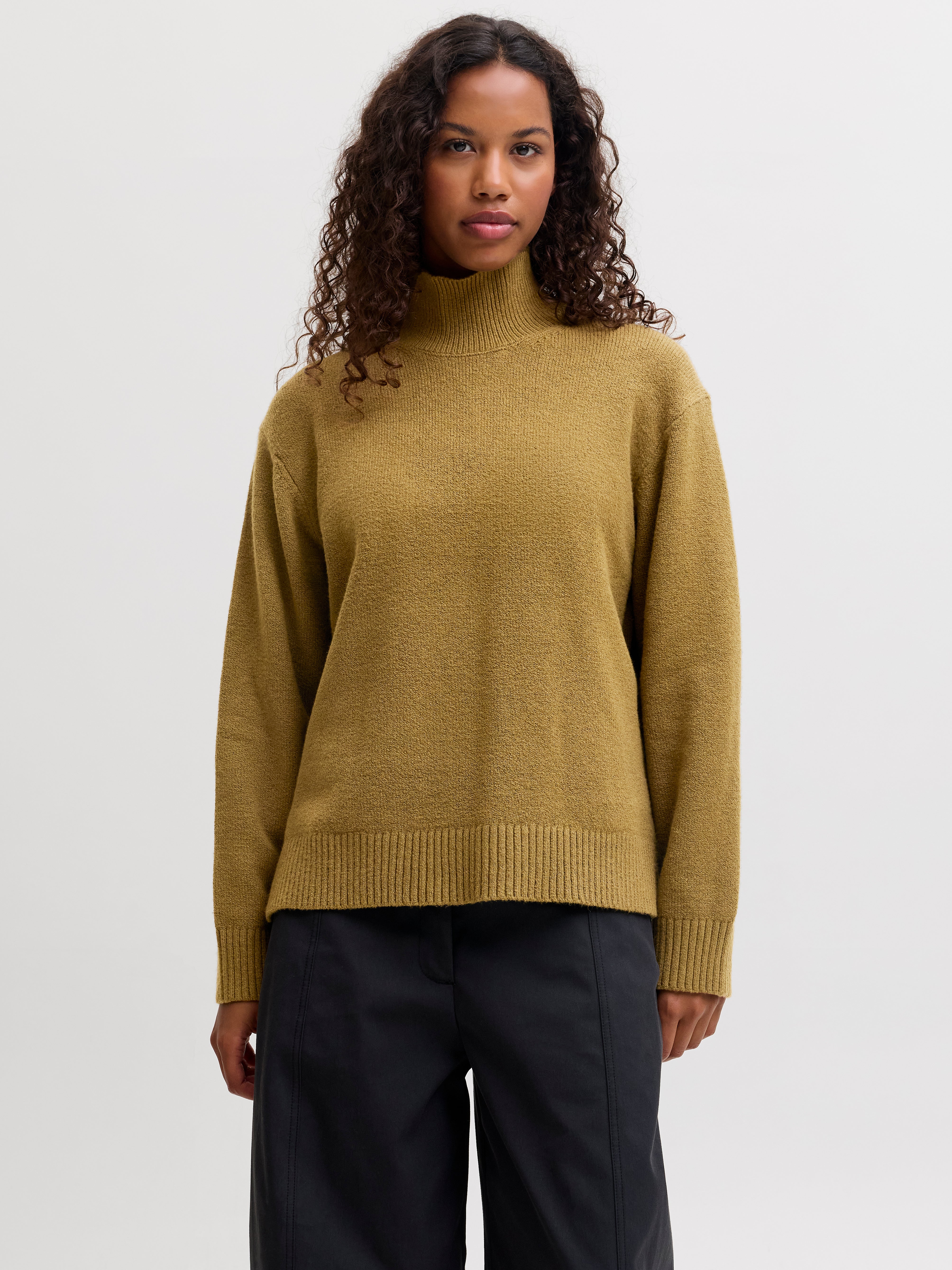 Wide Fit Sweater | Medium Brown | Jack & Jones®