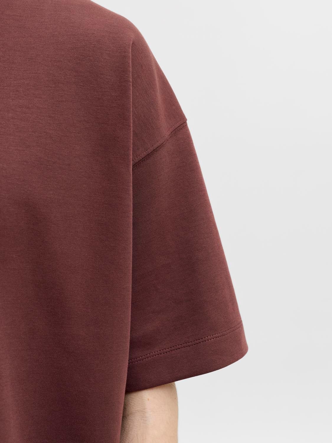 T-shirts Coupe ample Col rond Manches montées | Jack & Jones