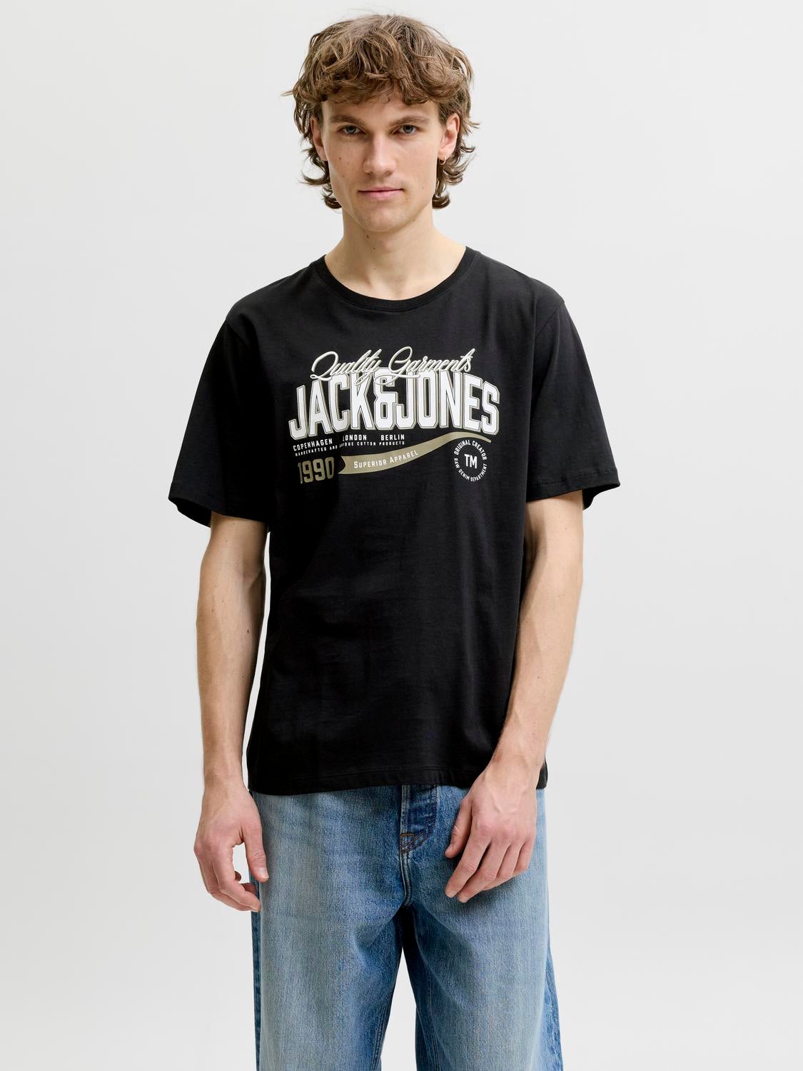 T-shirts Coupe régulière Col rond Manches montées | Jack & Jones