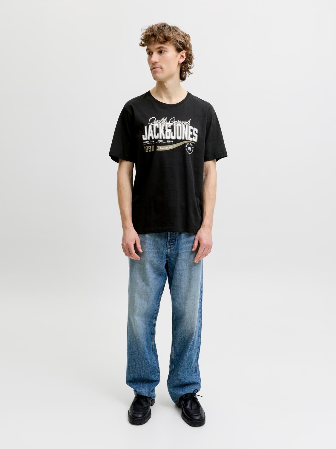 T-shirts Coupe régulière Col rond Manches montées | Jack & Jones
