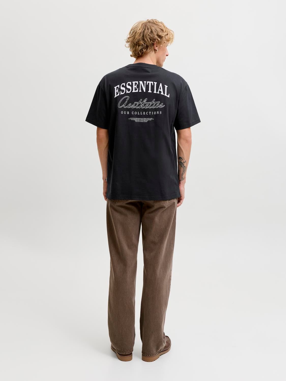 Relaxed Fit Round neck Set sleeves T-shirt | Jack & Jones
