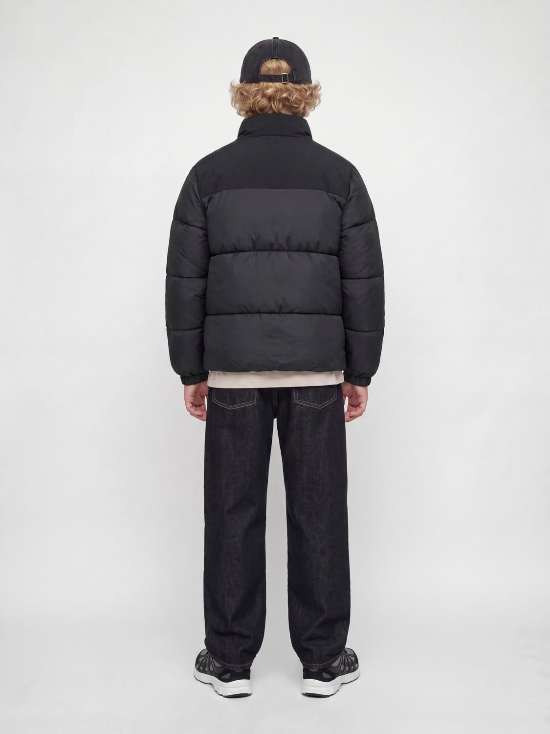 High stand-up collar Junior Slim fitted sleeves Puffer Jacket | Jack & Jones