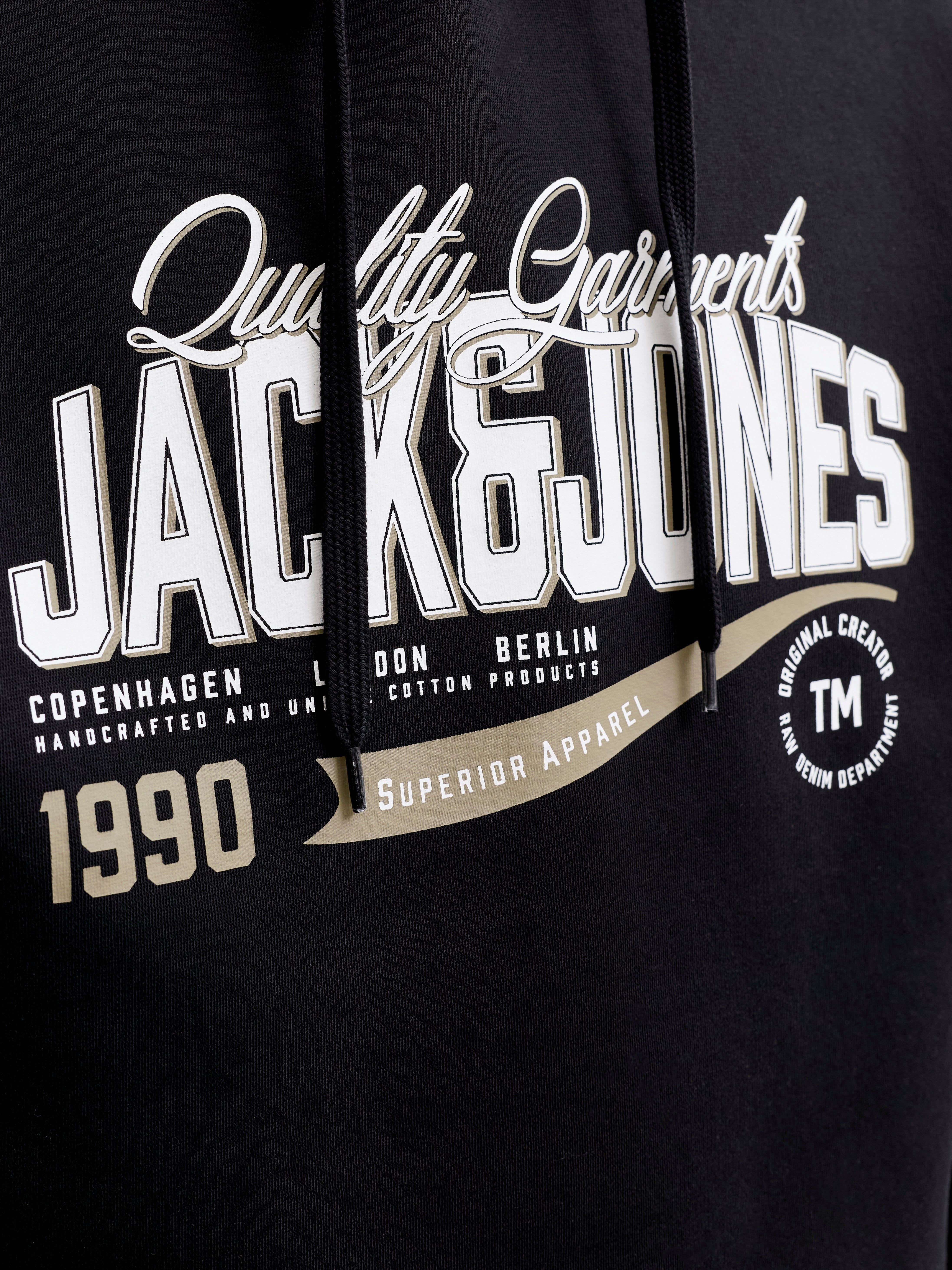 Regular Fit Hoodie Set sleeves Sweatshirt | Jack & Jones