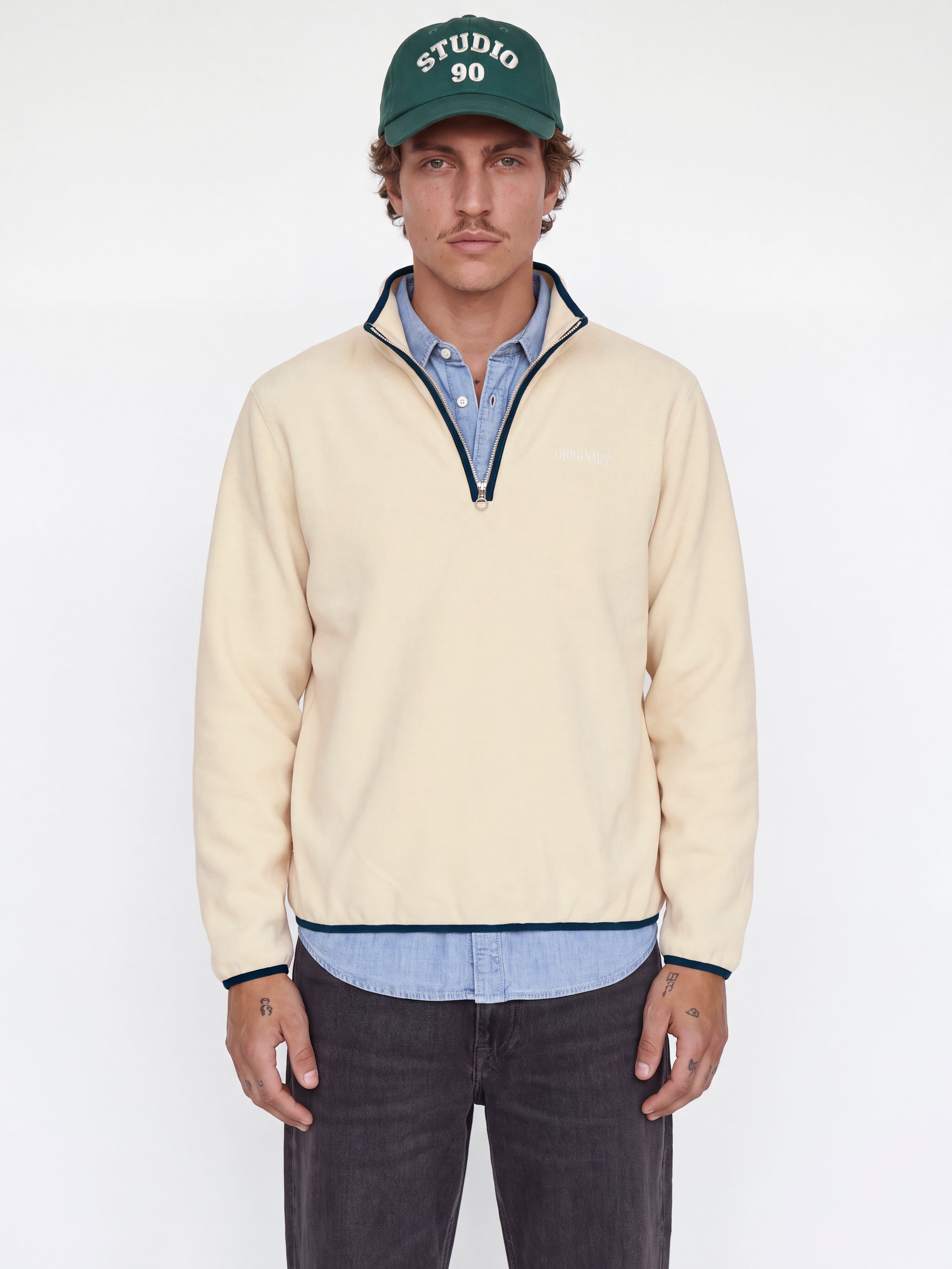 Chandail à capuchon Coupe décontractée Col haut Manches montées | Jack & Jones