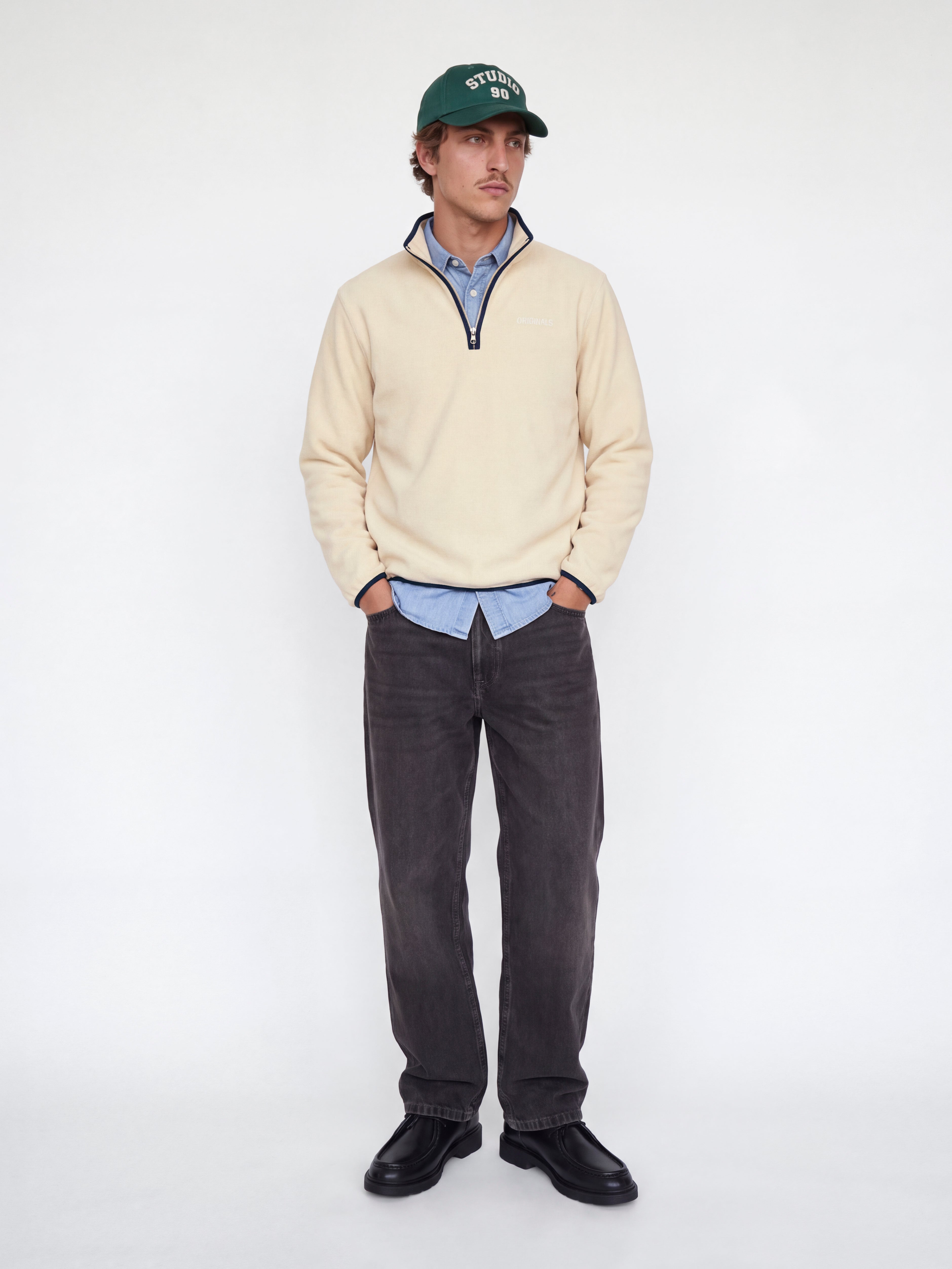 Chandail à capuchon Coupe décontractée Col haut Manches montées | Jack & Jones