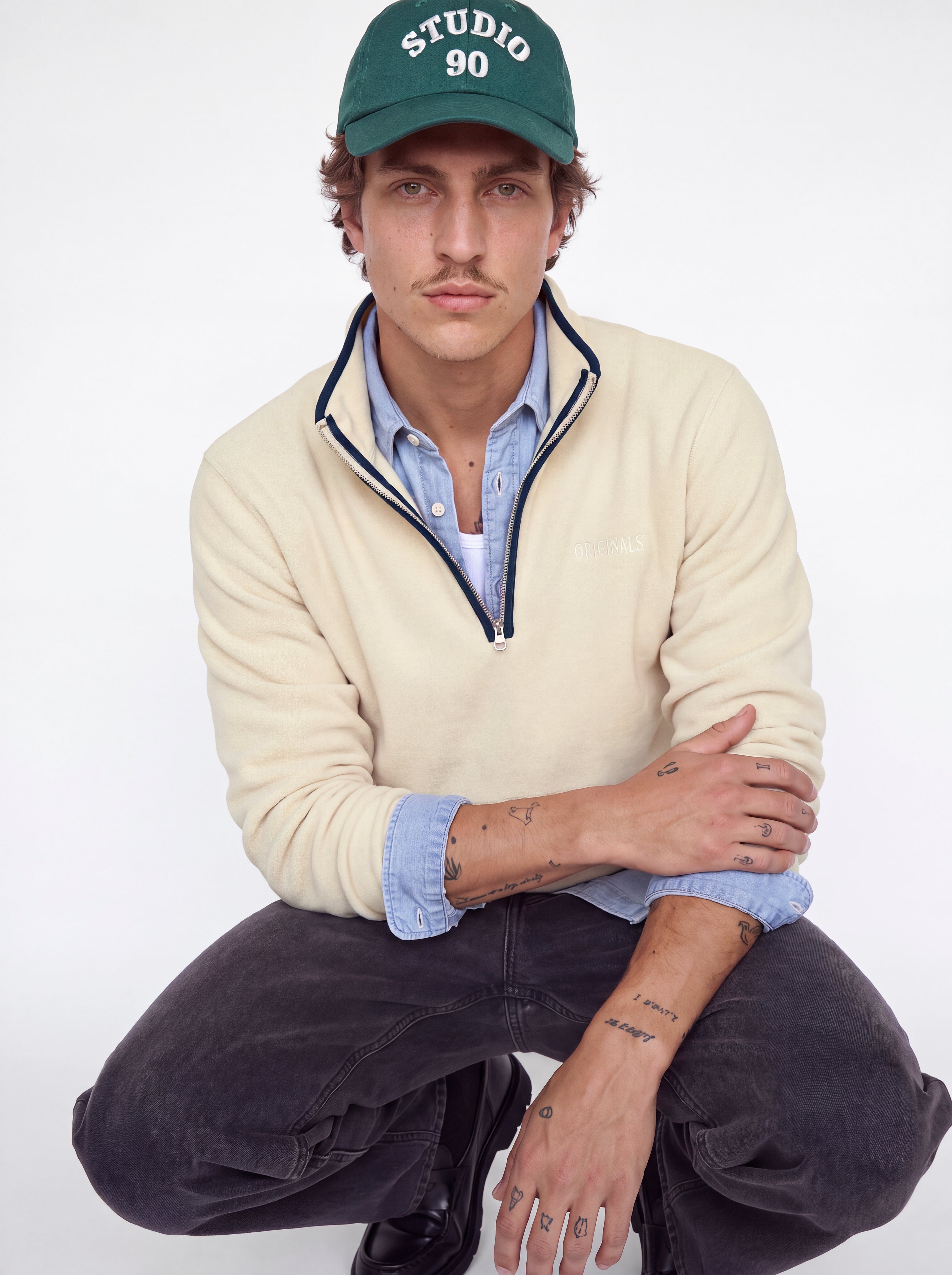 Chandail à capuchon Coupe décontractée Col haut Manches montées | Jack & Jones