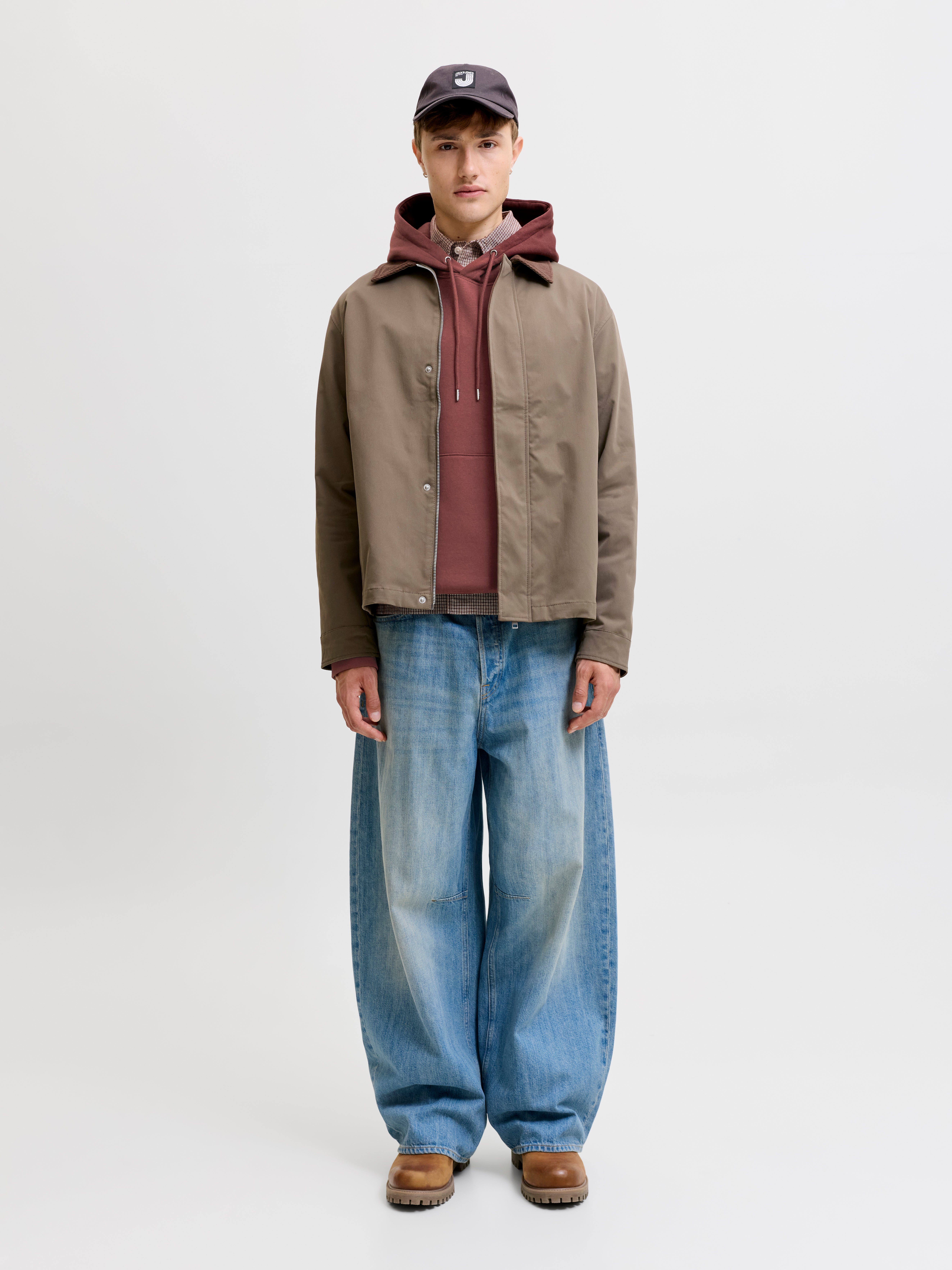 Chandail ouaté à capuchon Coupe décontractée | Jack & Jones