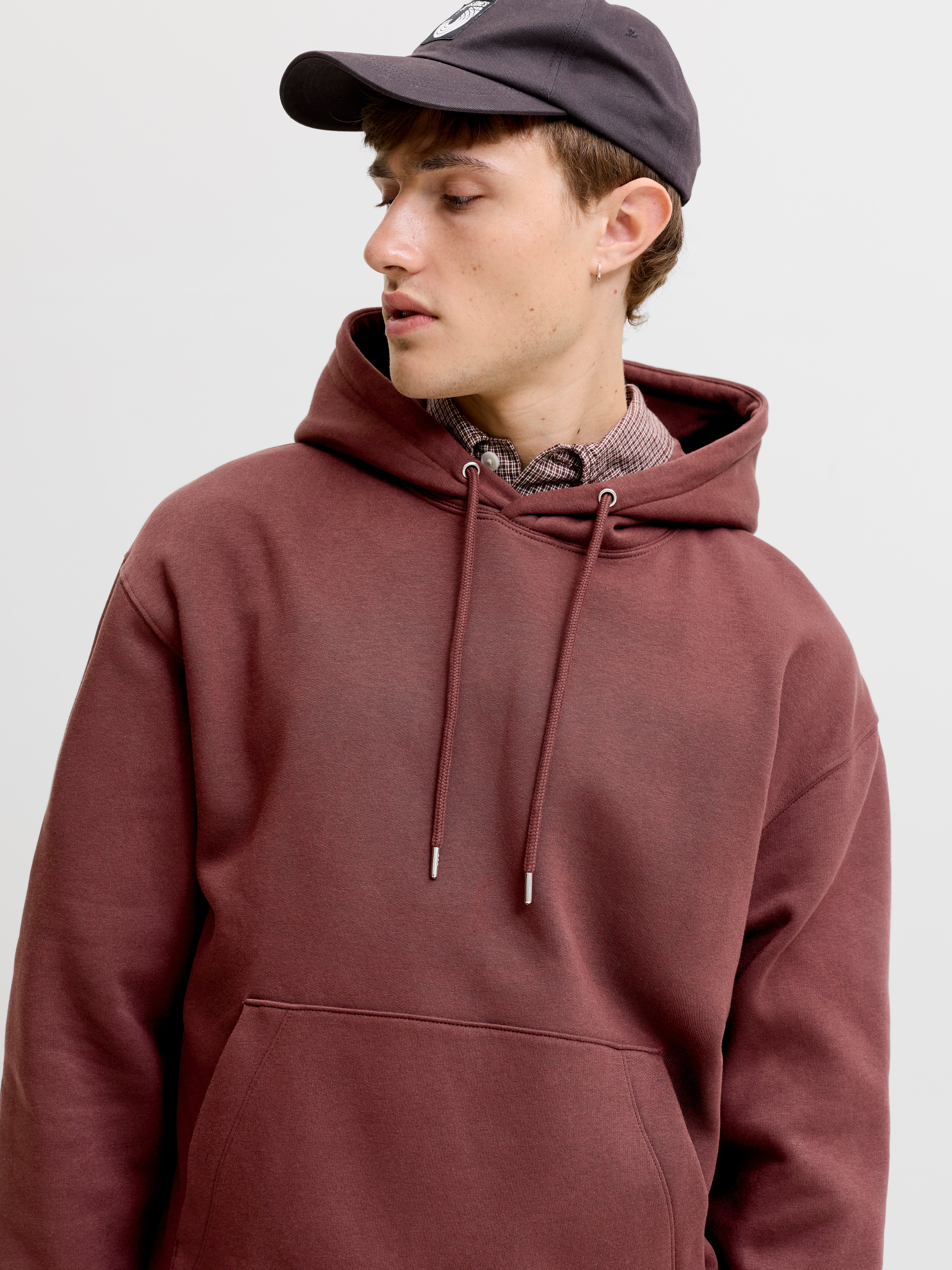 Chandail ouaté à capuchon Coupe décontractée | Jack & Jones