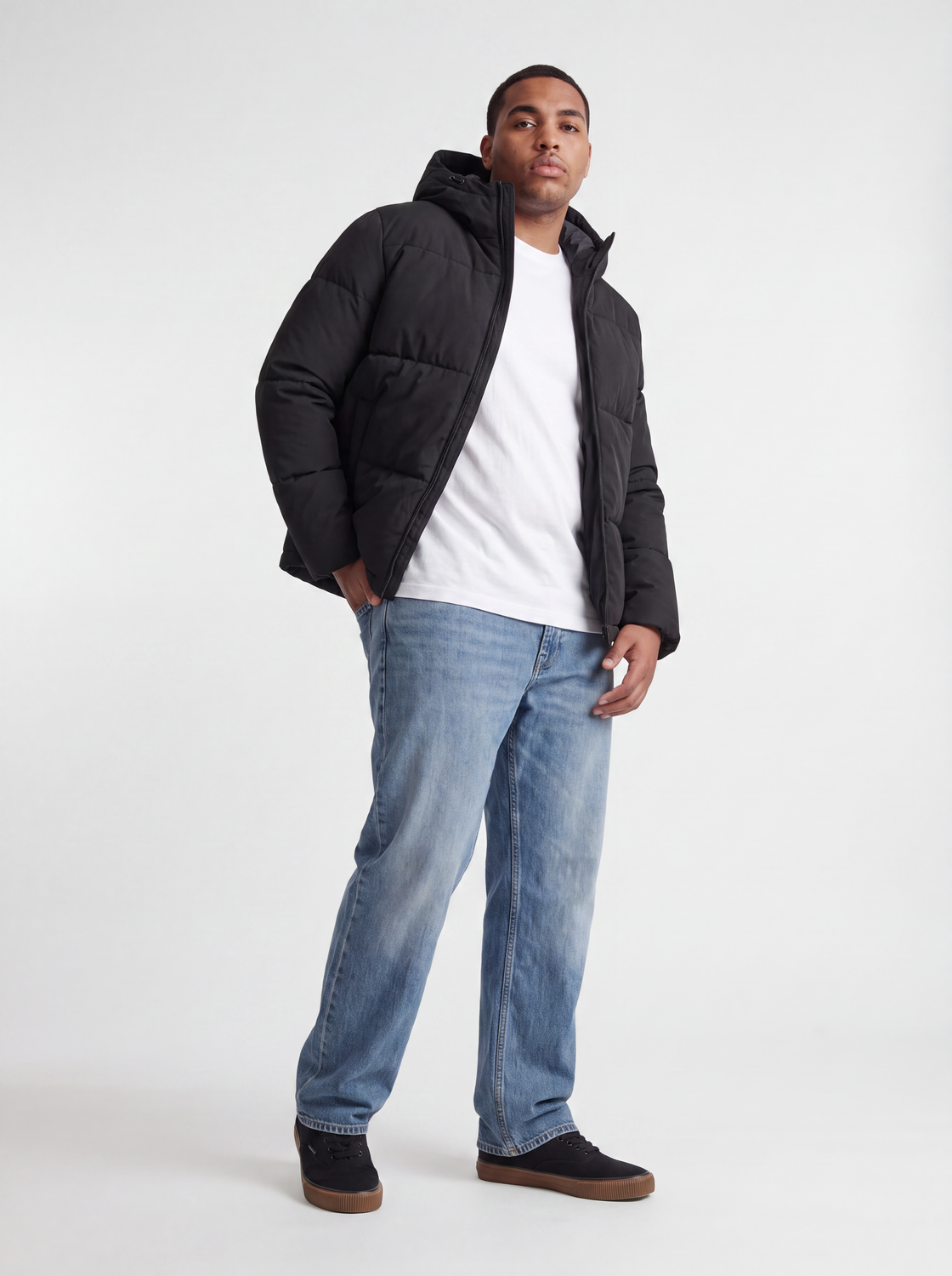 Hood with string regulation Plus Puffer Jacket | Jack & Jones