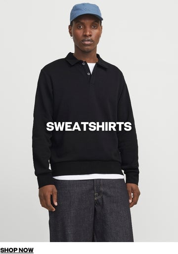 Wide Fit Urban Edge Sweatshirt | White | Jack & Jones®